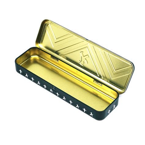 metal hinged pencil box|Amazon.com: Metal Pencil Box.